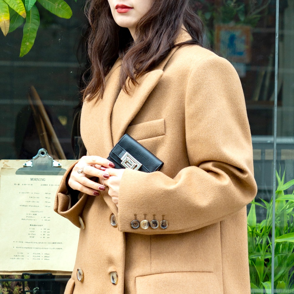 【35％OFFクーポン】DEVICE ヴィンテージデザイン 三つ折り財布 