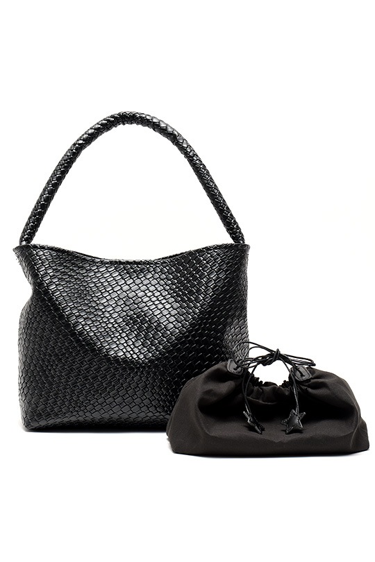 【3/2正午販売～】★先行受注特典52％OFF★編み込み風 ソフト トートバッグ イントレチャート バッグ レディース ホーボーバッグ 編み込み ワンショルダーバッグ ブラック 黒 A4 大容量 軽量 メッシュバッグ 肩掛け 通勤 通学 トートバッグ トートバッグ おしゃれ かわいい