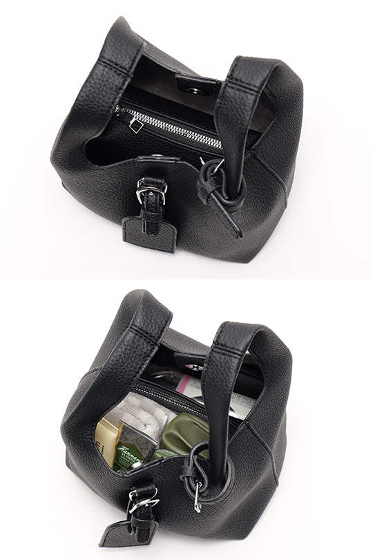 【3/2正午販売～】★先行受注特典55％OFF★ソフトスクエア 2WAY ミニ ハンドバッグ(ポーチ付き) 2WAY キューブバッグ ショルダーバッグ ポーチ付き レディース ハンドバッグ バケツバッグ 斜めがけ 肩掛け フェイクレザー シボ加工 大容量 軽量 鞄 通勤 通学 フォーマル カジュアル