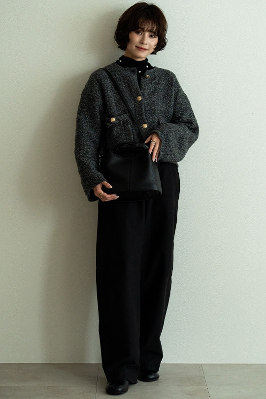 【2/2正午販売～】★先行受注特典50％OFF★ラウンドハンドル 2WAY ミニトートバッグ(ポーチ付き) トートバッグ おしゃれ かわいい モード エッジィ スターチャーム付 高見え レザー調