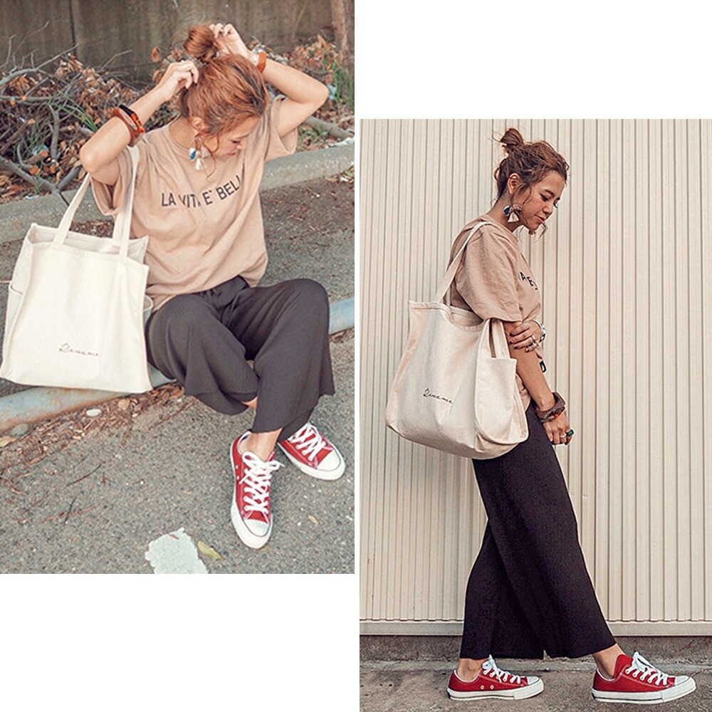 【SALE：20％OFF 11/2 10:00~】トートバッグ バッグ 大きめ レディース メンズ キャンバス A4 大容量 軽量 大学生 通勤 通学 ブランド トートバック おしゃれ 肩掛け かわいい 軽い 保育園 A4肩掛け カバン 大き目 無地 肩がけ 黒 帆布 A3 通勤バッグ