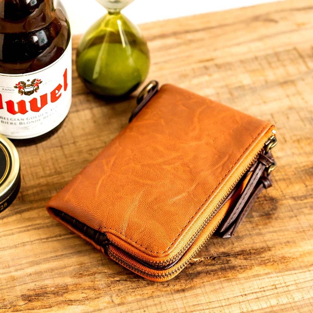 二つ折り財布 メンズ 財布 メンズ財布 二つ折り 紳士用財布 ウォレット プレゼント シンプル 男性用 2つ折り 折り財布 ファスナー リング付 ブランド デバイス DEVICE デバイス カードがたくさん入る