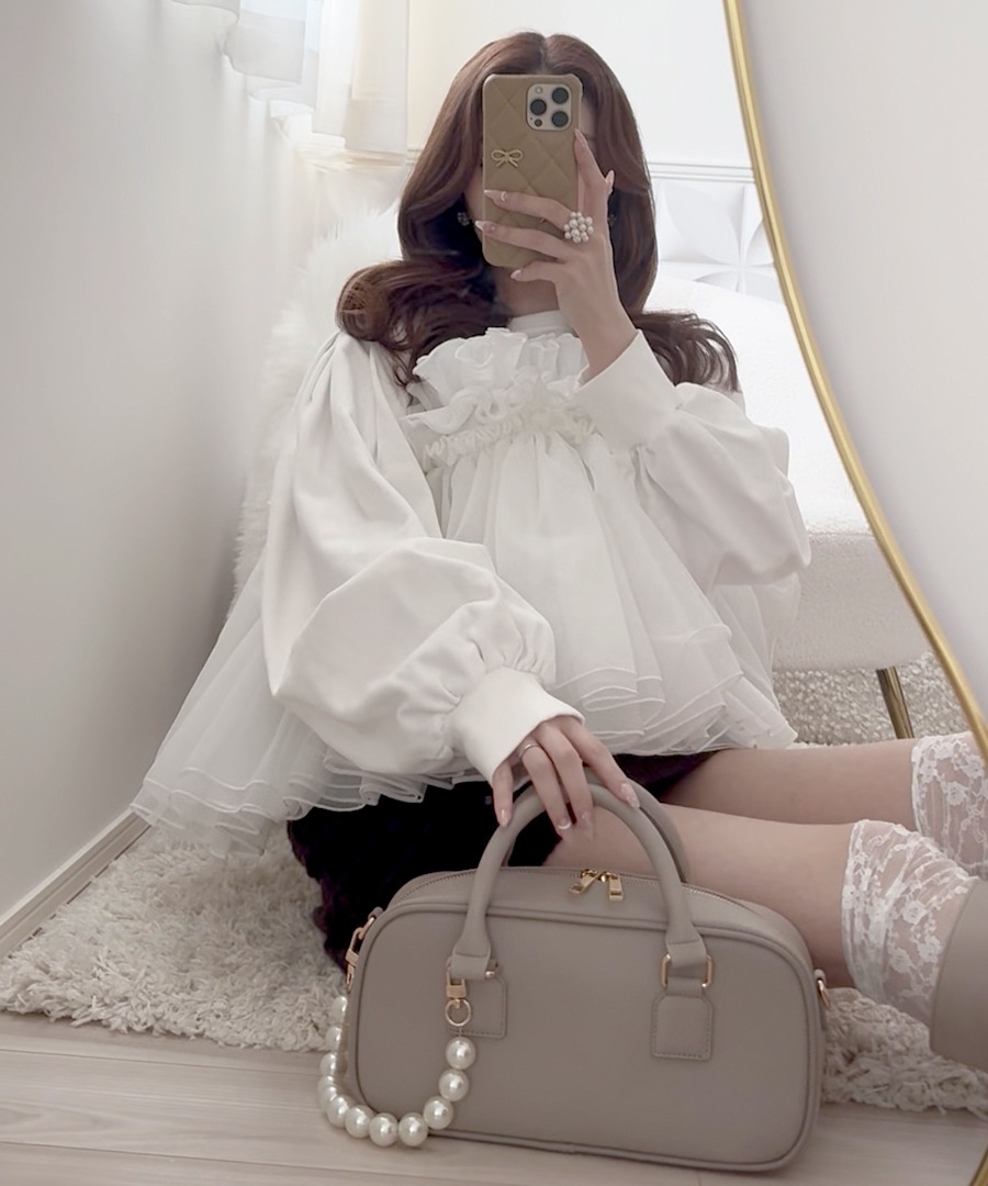 2026SS【maikoday×CrossChramコラボ】REAIMER パール調チャーム付き 2way ボストンバッグ ミニボストン トートバッグ ハンドバッグ レディース 旅行 大容量 おしゃれ ブランド 通勤 レトロ 高見え 横長 上質 肩掛け 大きめ 大人 バッグ 通勤バッグ