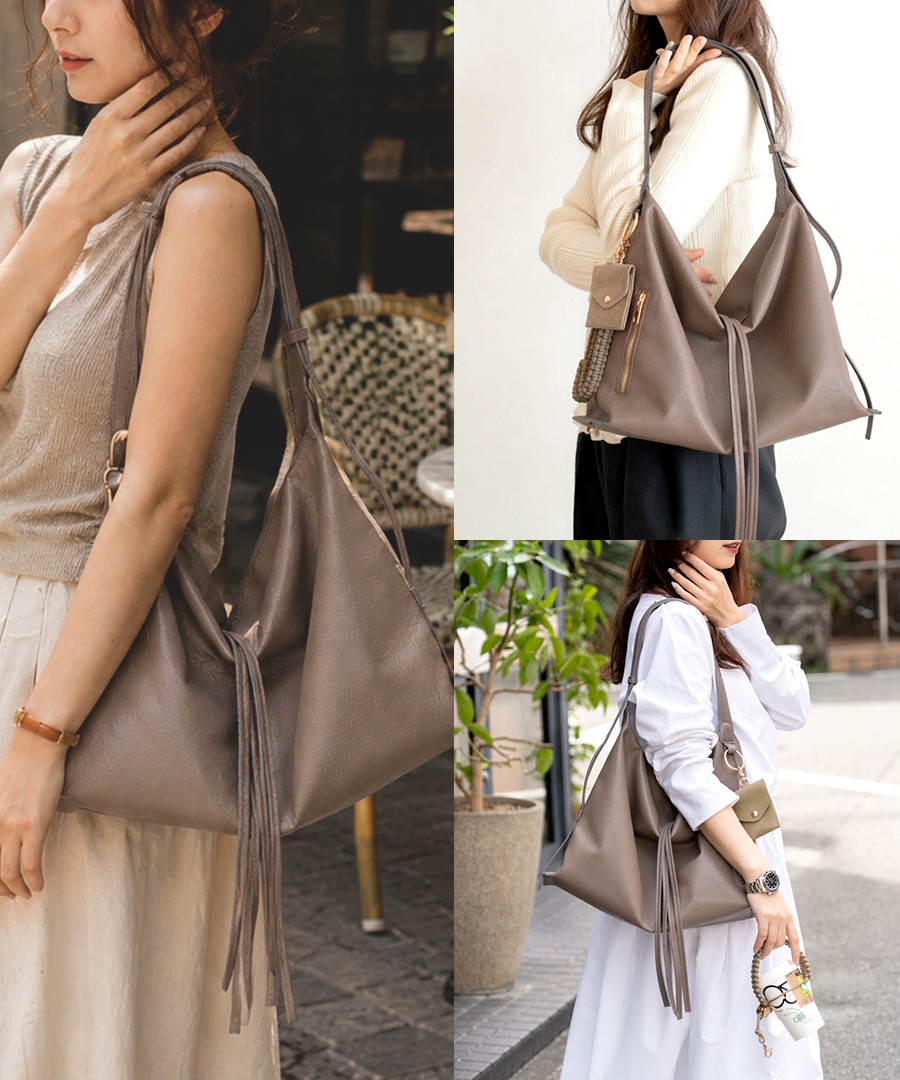 《55％OFF》【2026SS新作】REAIMER ドレープ 2way ショルダーバッグ レディース A4対応 2WAY レディースバッグ 大容量 フェイクレザー 大きめ 斜めがけ 肩掛け マザーズバッグ 通勤 通学 チャーム付き マザーズバッグ 通勤バッグ おしゃれ【REAIMER/リエメ】