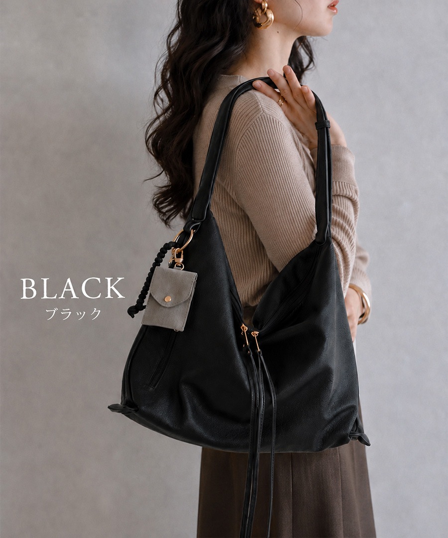 《53％OFF》【2026SS新作】REAIMER ドレープ 2way ショルダーバッグ レディース A4対応 2WAY レディースバッグ 大容量 フェイクレザー 大きめ 斜めがけ 肩掛け マザーズバッグ 通勤 通学 チャーム付き マザーズバッグ 通勤バッグ おしゃれ【REAIMER/リエメ】
