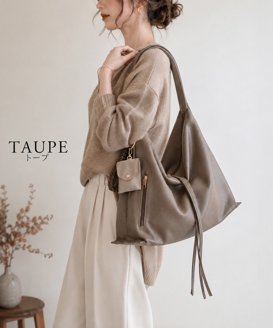 《53％OFF》【2026SS新作】REAIMER ドレープ 2way ショルダーバッグ レディース A4対応 2WAY レディースバッグ 大容量 フェイクレザー 大きめ 斜めがけ 肩掛け マザーズバッグ 通勤 通学 チャーム付き マザーズバッグ 通勤バッグ おしゃれ【REAIMER/リエメ】