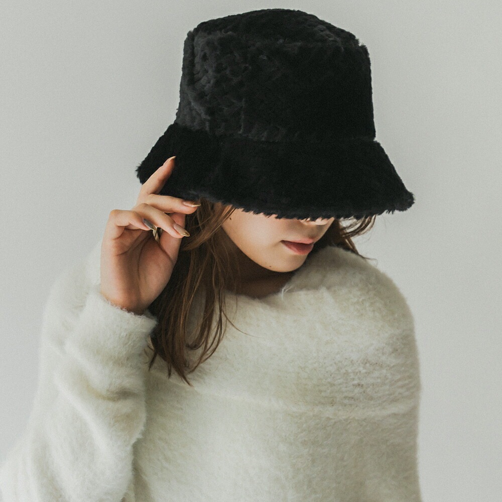 HERMES 最新作 もこもこ可愛い シープスキン ファーハット Honey Cross charm official store | 帽子 レディース バケットハット