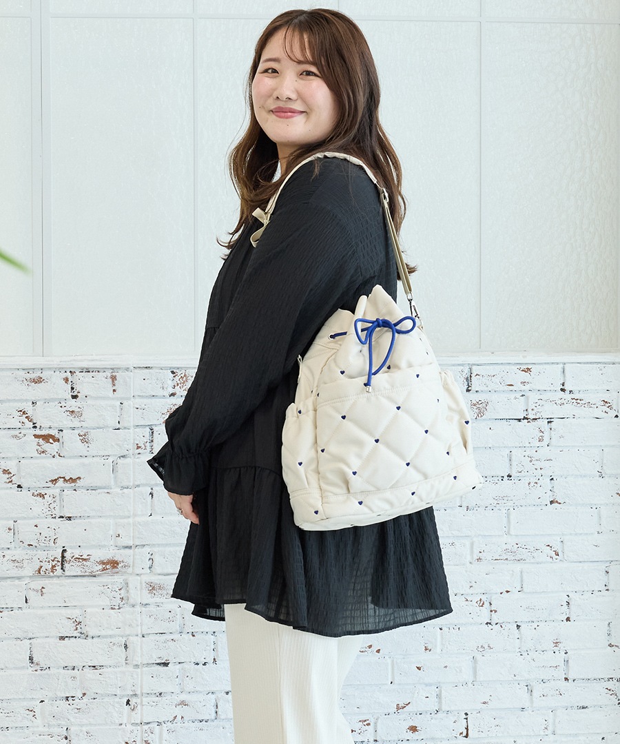 【komachi×REAIMERコラボ】6/4 10:00～先行予約《55％OFFセール》ドロストバッグ バッグ リュック 3way ドロスト バッグ レディース トートバッグ ハンドバッグ ショルダーバッグ 軽量 ハート刺? カジュアル おしゃれ ママバッグ 旅行 トレンド 大人女子 かわいい 3way アウトドア ナイロン 20代 30代 40代