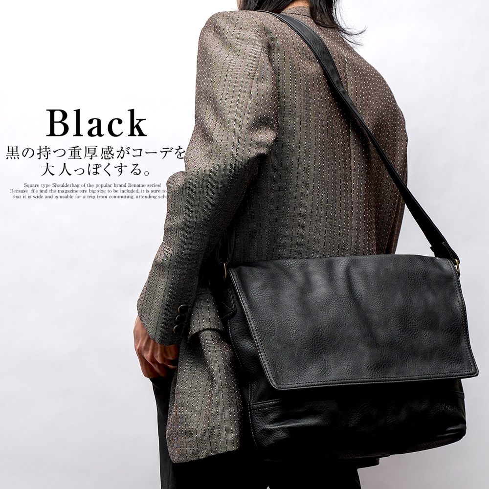 メンズ ショルダーバッグ メッセンジャー 美品 送料無料】Rename custom ショルダーバッグ メンズ メッセンジャー