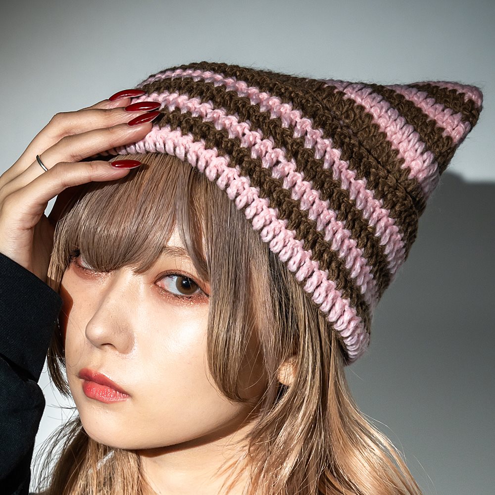 ニット帽 ニット帽子 ニット レディース 深め 秋冬 可愛い カワイイ 大きめ ボーダー シンプル おしゃれ 可愛い 猫耳 ゆったり ゆるめ 女性 女子 大人 秋 冬