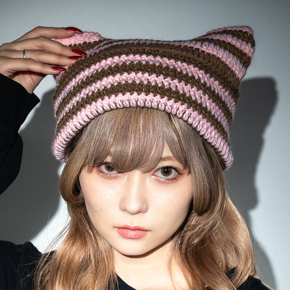 ニット帽 ニット帽子 ニット レディース 深め 秋冬 可愛い カワイイ 大きめ ボーダー シンプル おしゃれ 可愛い 猫耳 ゆったり ゆるめ 女性 女子 大人 秋 冬