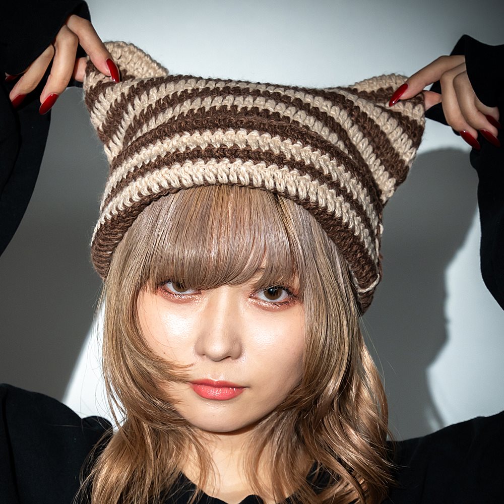ニット帽 ニット帽子 ニット レディース 深め 秋冬 可愛い カワイイ 大きめ ボーダー シンプル おしゃれ 可愛い 猫耳 ゆったり ゆるめ 女性 女子 大人 秋 冬