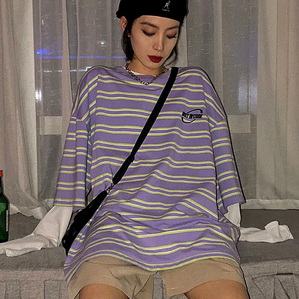 Tシャツ tシャツ ボーダー レディース メンズ 半袖 カジュアル 大きいサイズ 体型カバー オーバーサイズ シャツ 大きい 春 夏 韓国 ファッション プリント ゆったり かわいい シンプル ロゴT トップス プリントT ビッグT