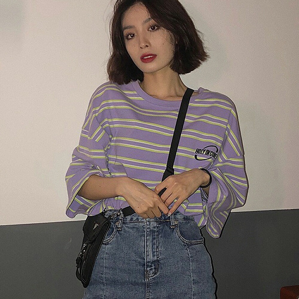 Tシャツ tシャツ ボーダー レディース メンズ 半袖 カジュアル 大きいサイズ 体型カバー オーバーサイズ シャツ 大きい 春 夏 韓国 ファッション プリント ゆったり かわいい シンプル ロゴT トップス プリントT ビッグT