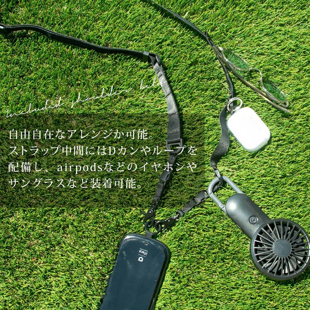 キャプテンズヘルム　ショルダーストラップ　ブラック　スマホストラップ キャプテンズヘルム ショルダーストラップ ブラック スマホ