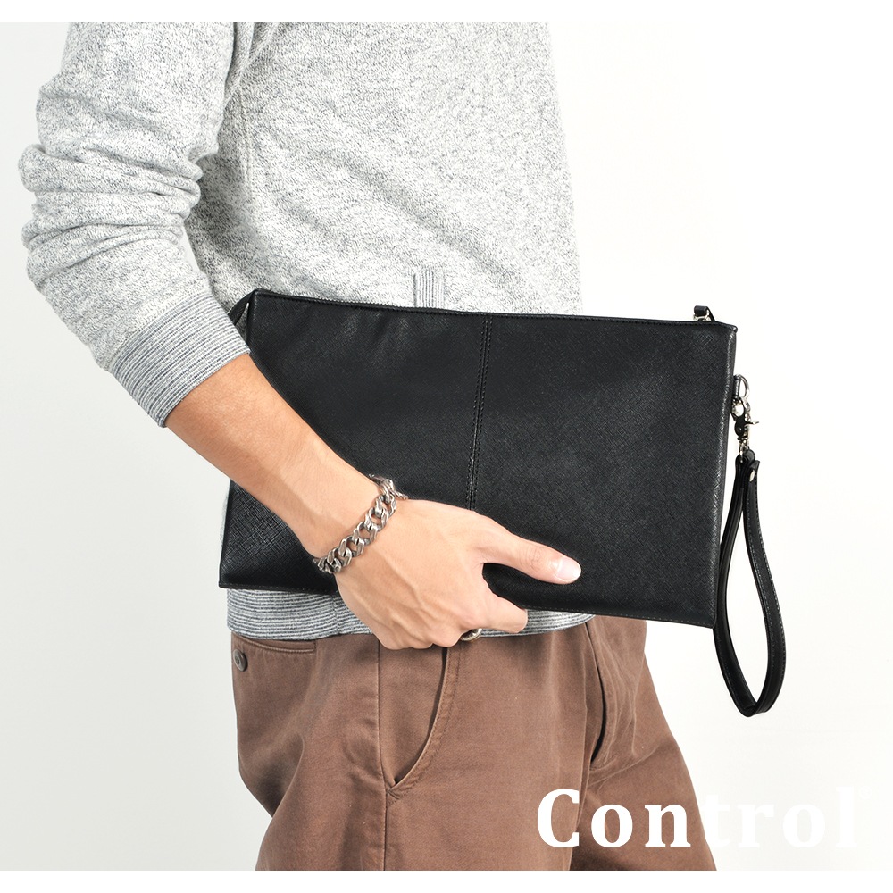 ハンドバッグ　リストバッグ　クラッチバッグ　ブラック　 シンプル Cross charm official store | クラッチバッグ セカンドバッグ