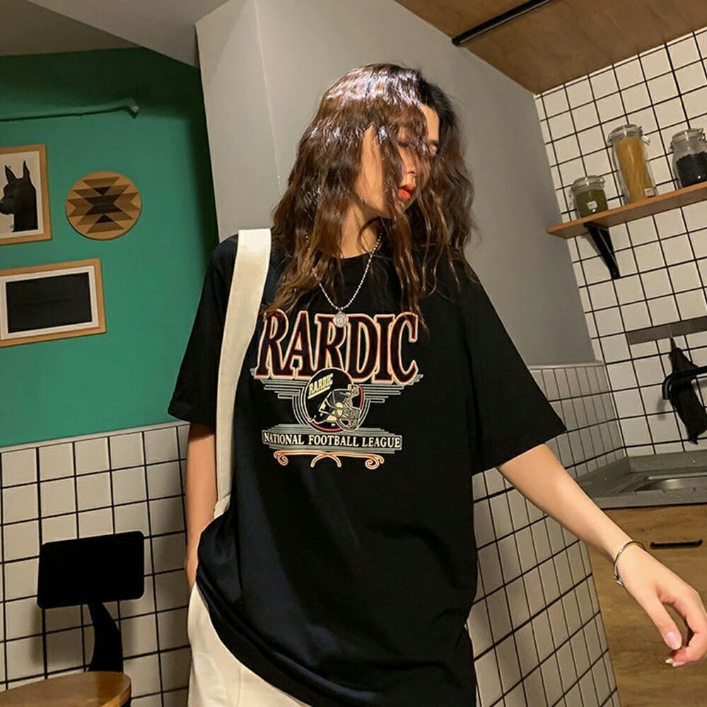 Tシャツ tシャツ レディース メンズ 半袖 大きいサイズ 体型カバー オーバーサイズ 大きい 春 夏 韓国 ファッション 中国 プリント ゆったり シンプル ロゴT トップス ビッグシルエット 韓国ファッション 父の日ギフト