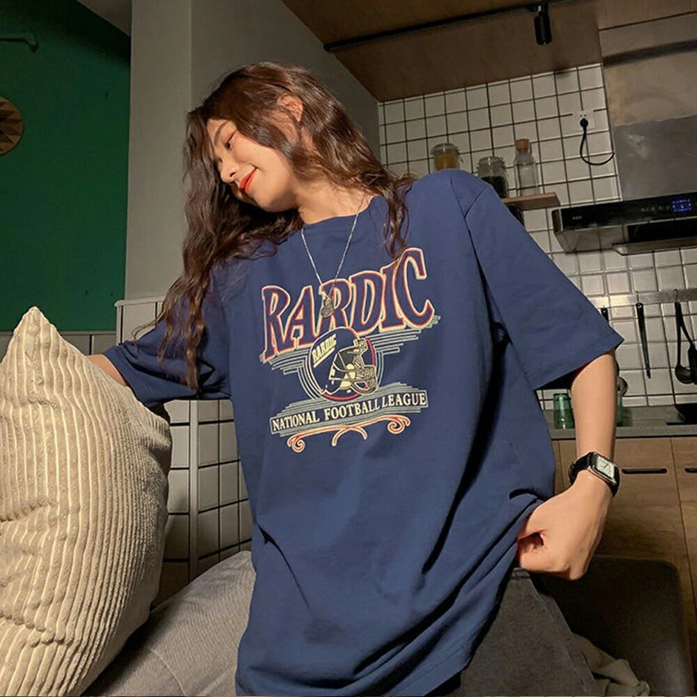 Tシャツ tシャツ レディース メンズ 半袖 大きいサイズ 体型カバー オーバーサイズ 大きい 春 夏 韓国 ファッション 中国 プリント ゆったり シンプル ロゴT トップス ビッグシルエット 韓国ファッション 父の日ギフト