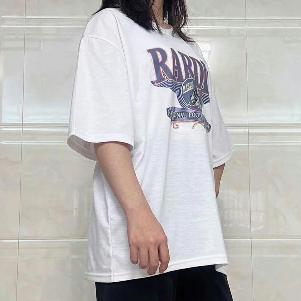 Tシャツ tシャツ レディース メンズ 半袖 大きいサイズ 体型カバー オーバーサイズ 大きい 春 夏 韓国 ファッション 中国 プリント ゆったり シンプル ロゴT トップス ビッグシルエット 韓国ファッション 父の日ギフト