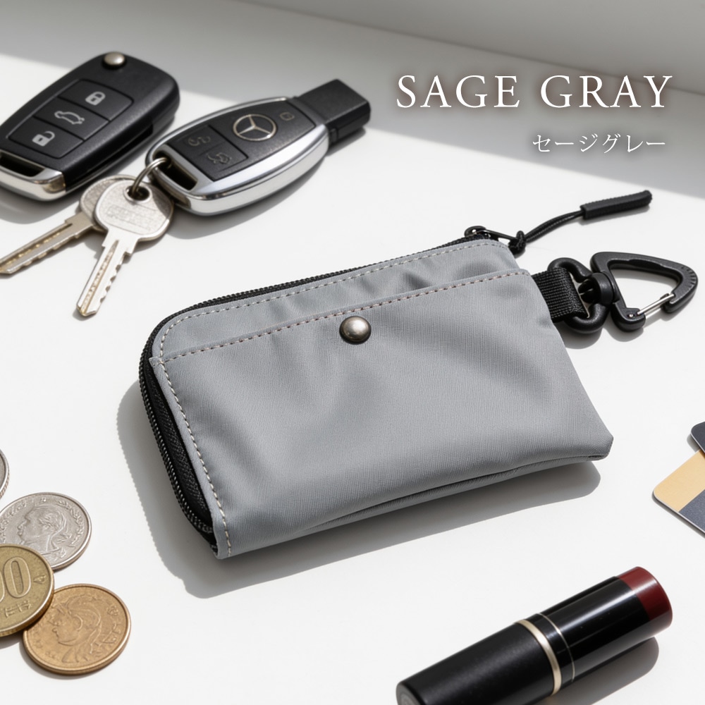 《50％OFF》DEVICE マルチコインケース コインケース メンズ 小銭入れ DEVICE マルチコインケース ミニ財布 レディース ポーチ カラビナ キーケース キーリング カードケース パスケース 定期入れ L字ファスナー 軽量 薄型 MA-1 ミリタリー マルチポーチ 小物入れ ポーチ ブランド