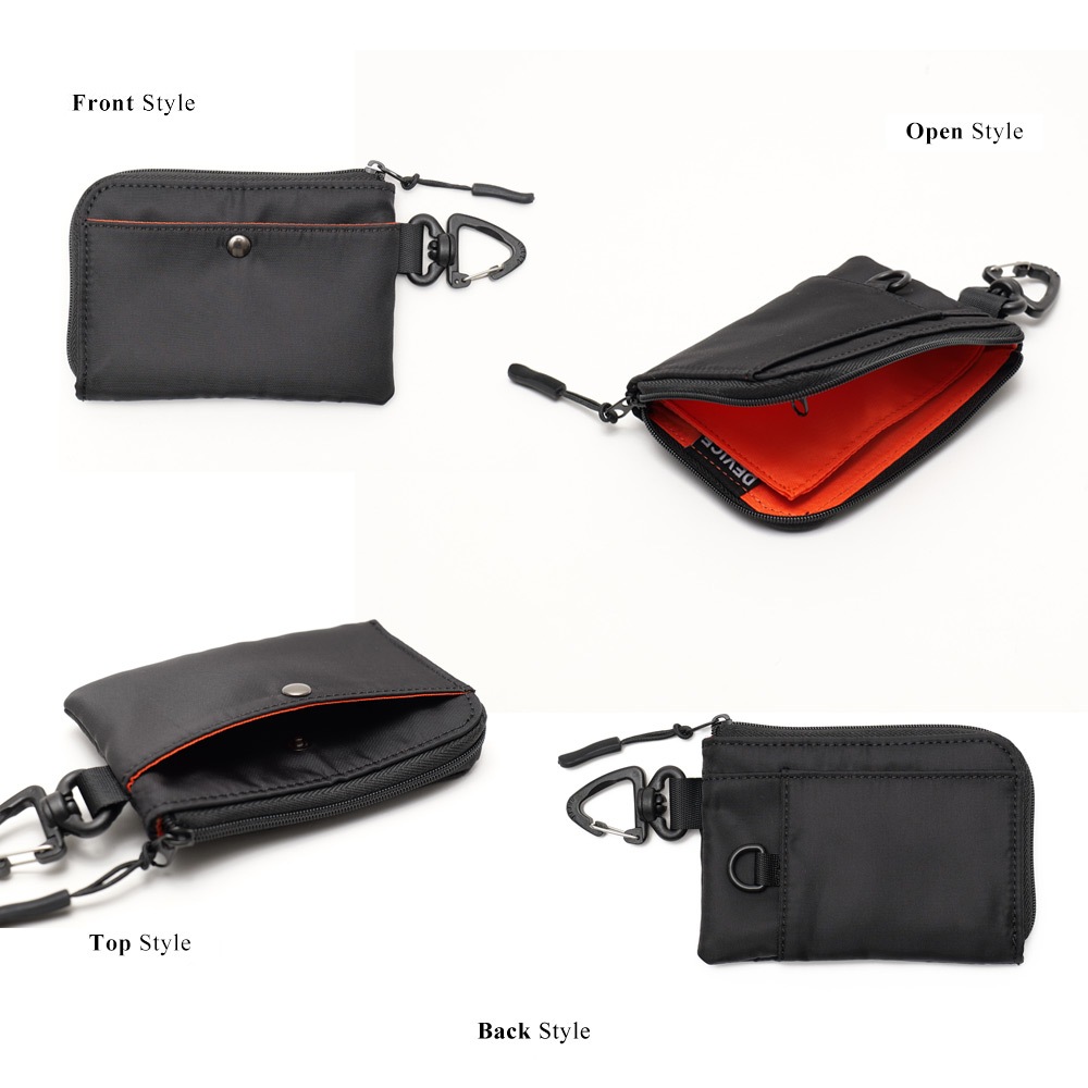 《50％OFF》DEVICE マルチコインケース コインケース メンズ 小銭入れ DEVICE マルチコインケース ミニ財布 レディース ポーチ カラビナ キーケース キーリング カードケース パスケース 定期入れ L字ファスナー 軽量 薄型 MA-1 ミリタリー マルチポーチ 小物入れ ポーチ ブランド