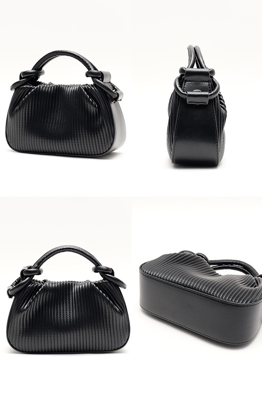 《55％OFF》レトロ プリーツ 2way ショルダーバッグ ハンドバッグ レディース 斜めがけ 肩掛け 軽量 軽い 270g ミニバッグ ポシェット レザー 調 合皮 ノット 結び目 持ち手 大人 かわいい おしゃれ 韓国 ファッション フェミニン 上品 自立 小さめ カバン