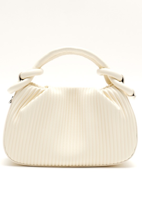 《55％OFF》レトロ プリーツ 2way ショルダーバッグ ハンドバッグ レディース 斜めがけ 肩掛け 軽量 軽い 270g ミニバッグ ポシェット レザー 調 合皮 ノット 結び目 持ち手 大人 かわいい おしゃれ 韓国 ファッション フェミニン 上品 自立 小さめ カバン