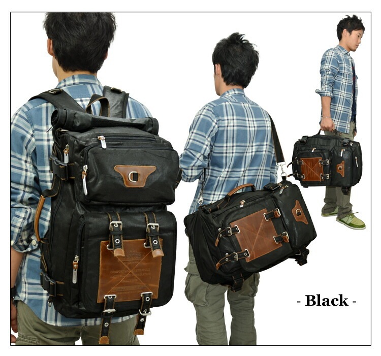 （黒）大容量 3WAY 登山 多機能 ミリタリー アウトドア バックパック 楽天市場】バックパック リュックサック 登山リュック メンズ