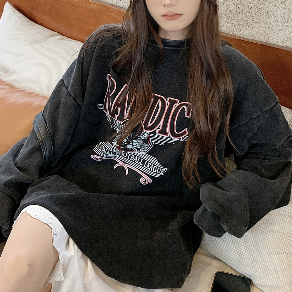 トレーナー レディース プルオーバー メンズ 韓国ファッション 大きいサイズ トップス 秋 冬 ビックシルエット おしゃれ プリント オルチャンファッション 韓国服 長袖 ビッグ プルオーバー ユニセックス