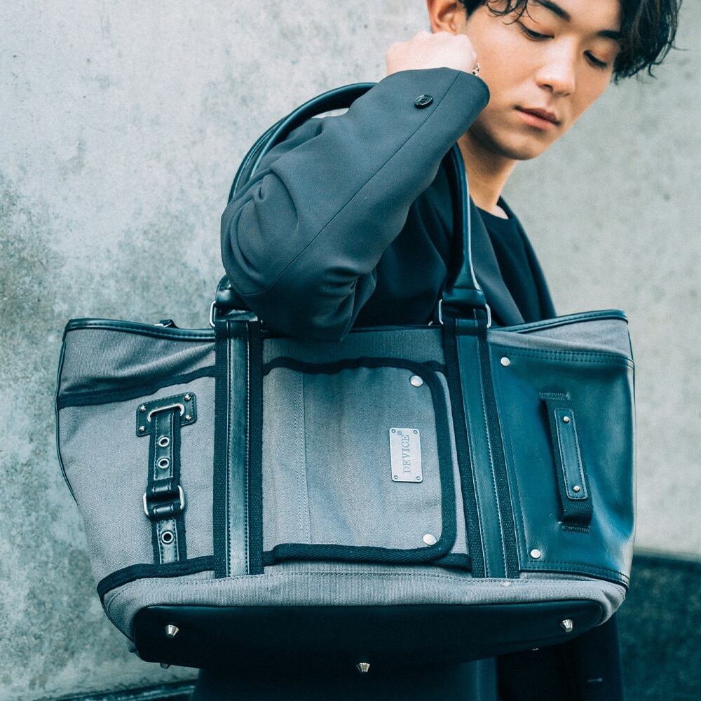 【SALE：30％off 2/13(金)9:59まで】 トートバッグ 大容量 DEVICE ブランド メンズ ジムバッグ スポーツ 通勤 通学 A4 おしゃれ 旅行 2泊 ビジネスバッグ 大型 修学旅行 トート バッグ かばん シンプル 無地 男性 スポーツバッグ キャンバス かっこいい
