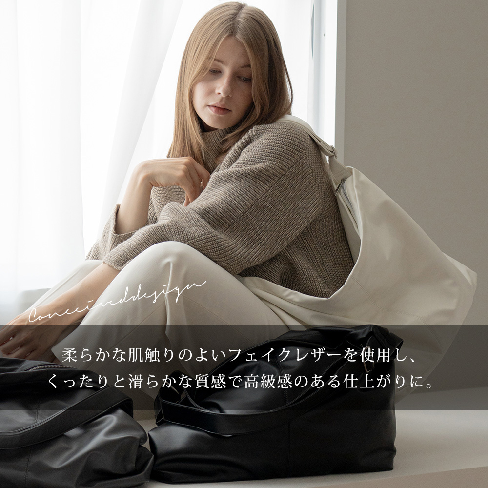 【SALE中】crewre ナイロンレザーショルダーバッグ crewre online shop / ナイロンレザーショルダーバッグ