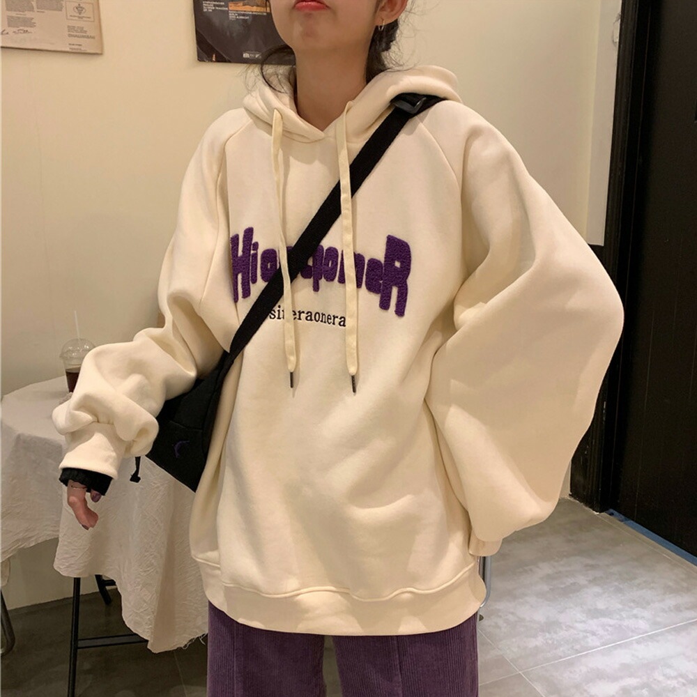 パーカー フーディ  トレーナー  レディース メンズ スウェット  韓国ファッション 大きいサイズ トップス 秋 冬 ビックシルエット ビッグパーカー プルオーバー おしゃれ 無地  オルチャンファッション 長袖 ロゴ プリント
