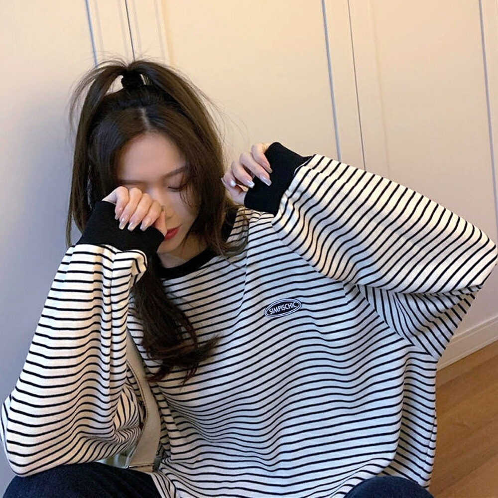 Cross charm official store | トレーナー 長袖 ボーダー