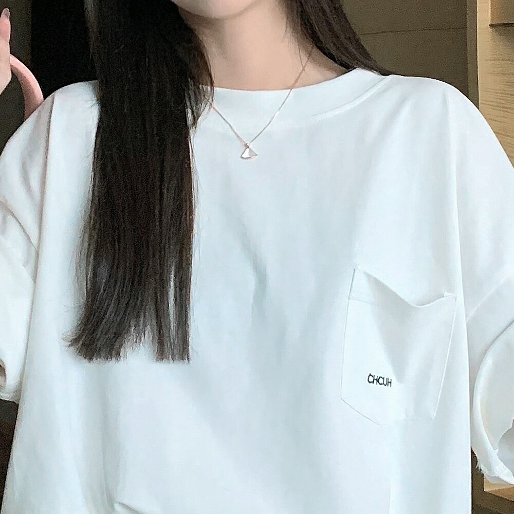 tシャツ 半袖 プリント ポケット刺繍 レディース メンズ おしゃれ コットン ロゴ 人気 オーバーサイズ かっこいい ストリート トレンド 半袖 ファッション ビッグシルエット半袖シャツ 半袖tシャツ 韓国 韓国ファッション トップス