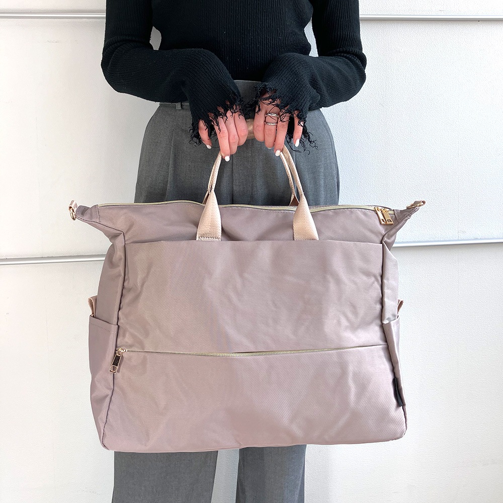 隠しジップ 2WAY ボストン 