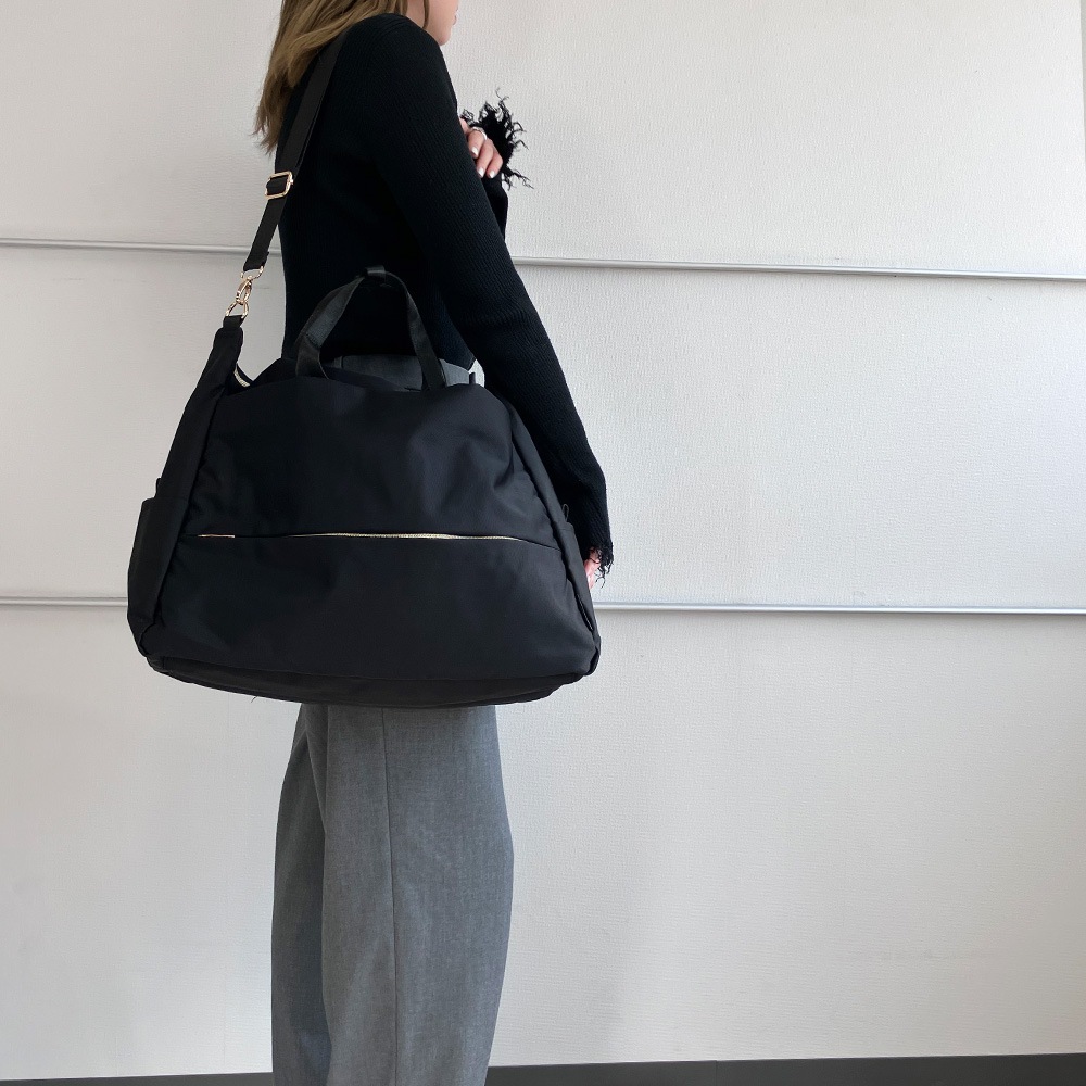 隠しジップ 2WAY ボストン 