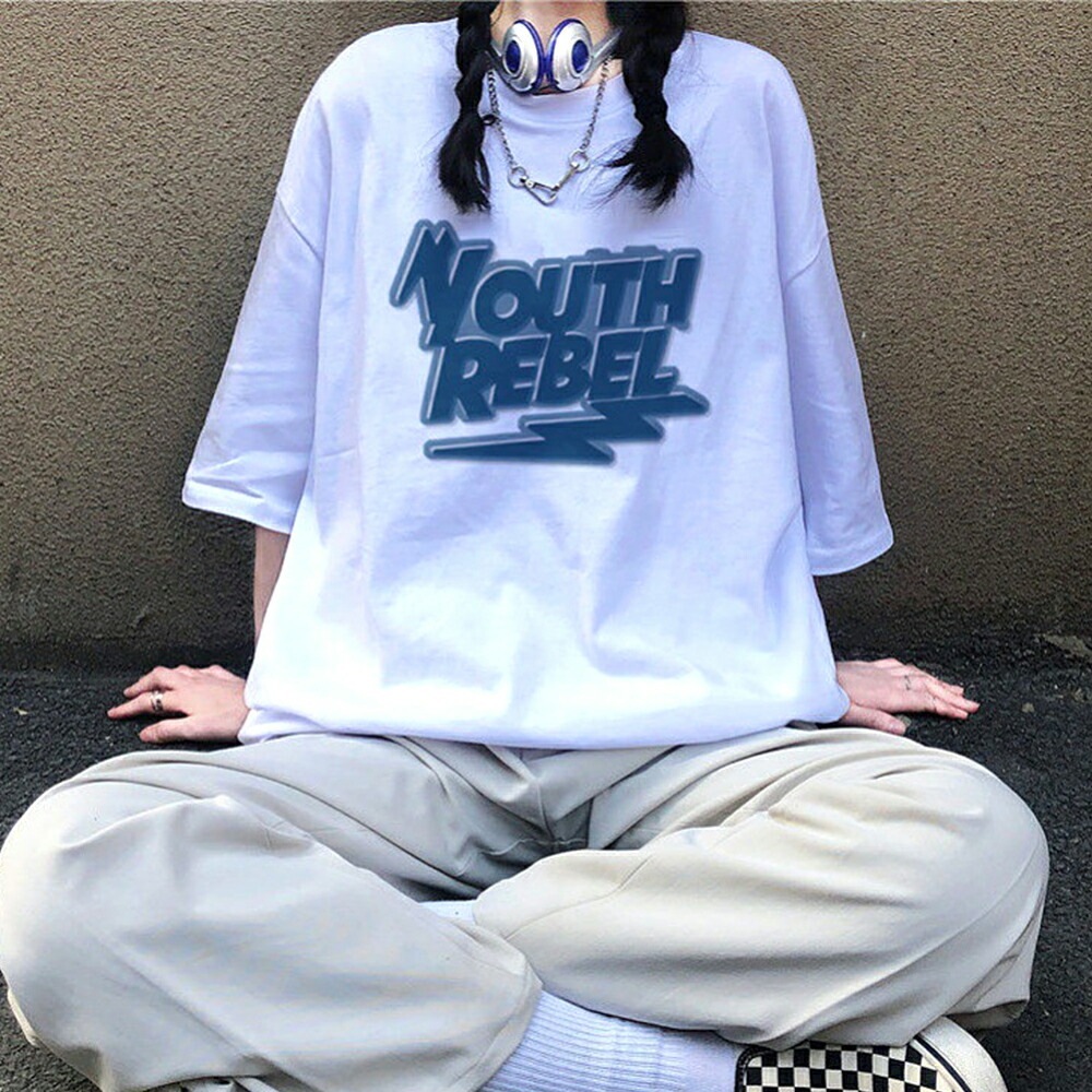 Tシャツ tシャツ レディース メンズ 半袖 カジュアル 大きいサイズ 体型カバー オーバーサイズ シャツ 大きい 春 夏 韓国 ファッション プリント ゆったり かわいい シンプル ロゴT トップス プリントT ビッグT