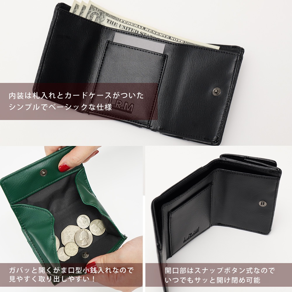 Cross charm official store | L.R.M 合皮コンパクト財布 | 財布小さい