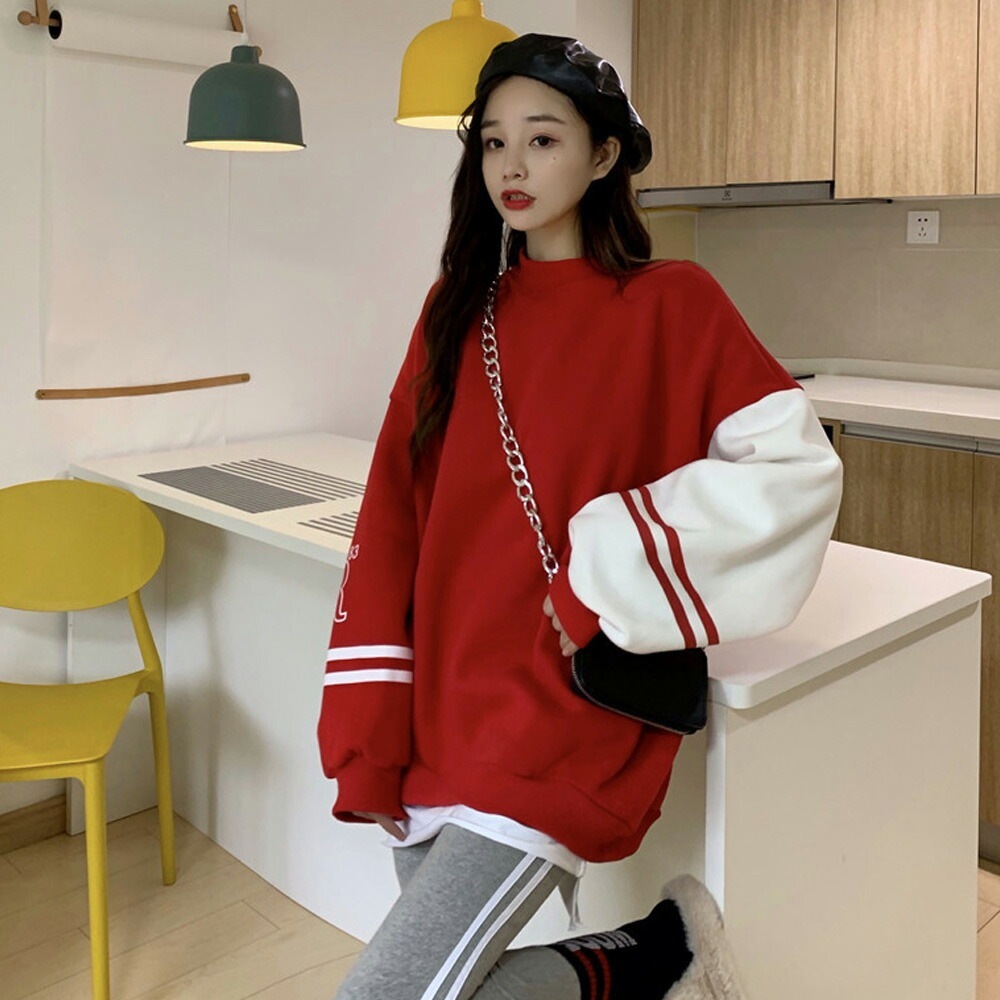 トレーナー  レディース メンズ スウェット  韓国ファッション 大きいサイズ トップス 秋 冬 ビックシルエット おしゃれ 無地  オルチャンファッション 韓国服 長袖 ビッグ プルオーバー ユニセックス ハイネック