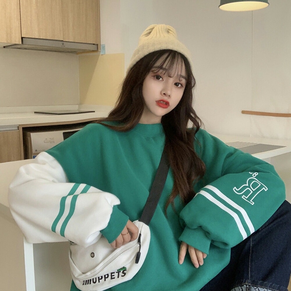 トレーナー  レディース メンズ スウェット  韓国ファッション 大きいサイズ トップス 秋 冬 ビックシルエット おしゃれ 無地  オルチャンファッション 韓国服 長袖 ビッグ プルオーバー ユニセックス ハイネック