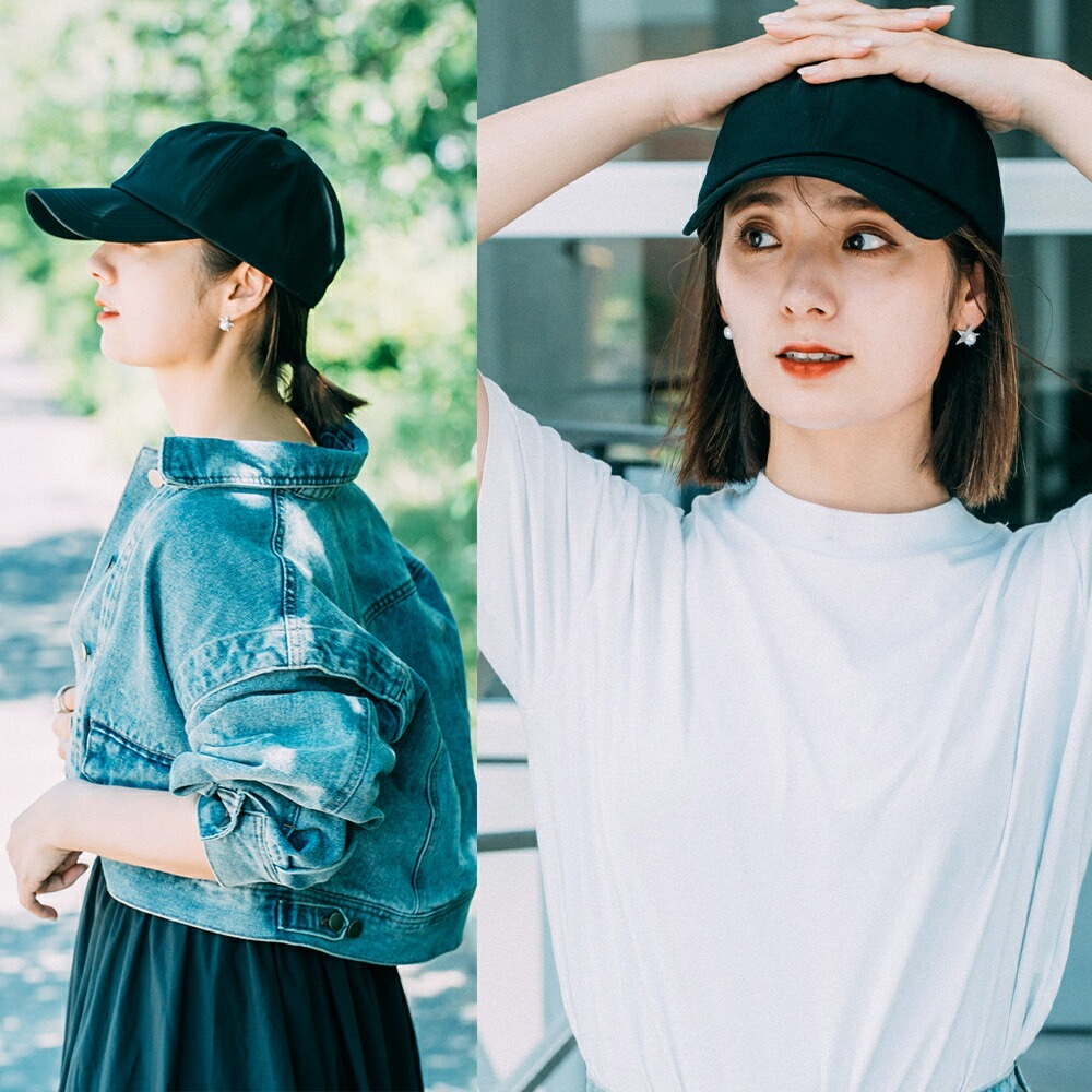 【SALE：20％OFF】キャップ レディース 深め 春夏 コットン メール便送料無料 大きめ UVケア 帽子 シンプル 紫外線 対策 おしゃれ 可愛い 綿100％ メンズ 黒 ベージュ ホワイト 深い 無地 女性 男性 ベースボールキャップ