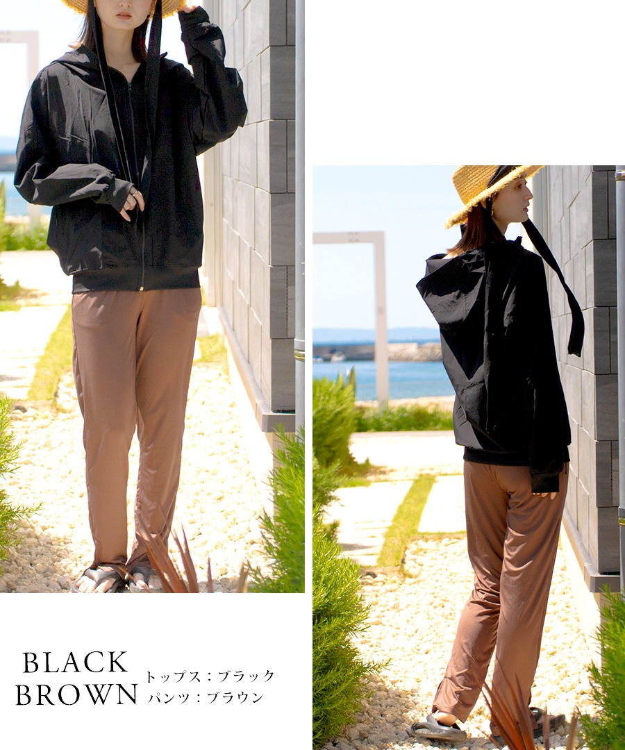 《Autumn SALE 52％OFF》ラッシュガード レディース 上下セット 水陸両用 水着体型カバー用 カバーアップ ピクニック 紫外線対策 おしゃれセットアップ 海 海水浴 ライブ フェス キャンプ 無地 日焼け防止 女性 大人 ママ 露出控えめ 30代 40代