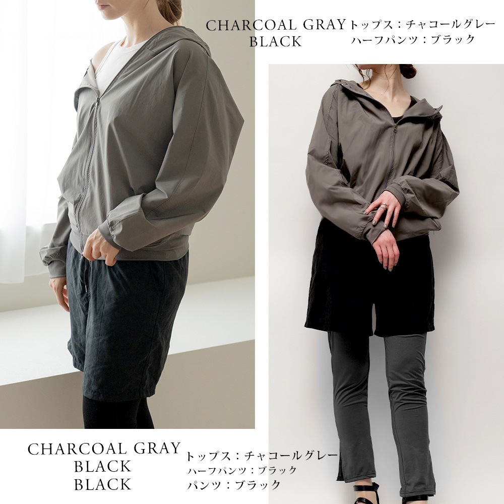 ラッシュガード 3点セット レディース  パーカー上下セット 水陸両用 水着体型カバー用 カバーアップ ピクニック 紫外線対策 おしゃれセットアップ 海 海水浴 ライブ フェス キャンプ 無地 日焼け防止 女性 大人 ママ 露出控えめ 30代 40代