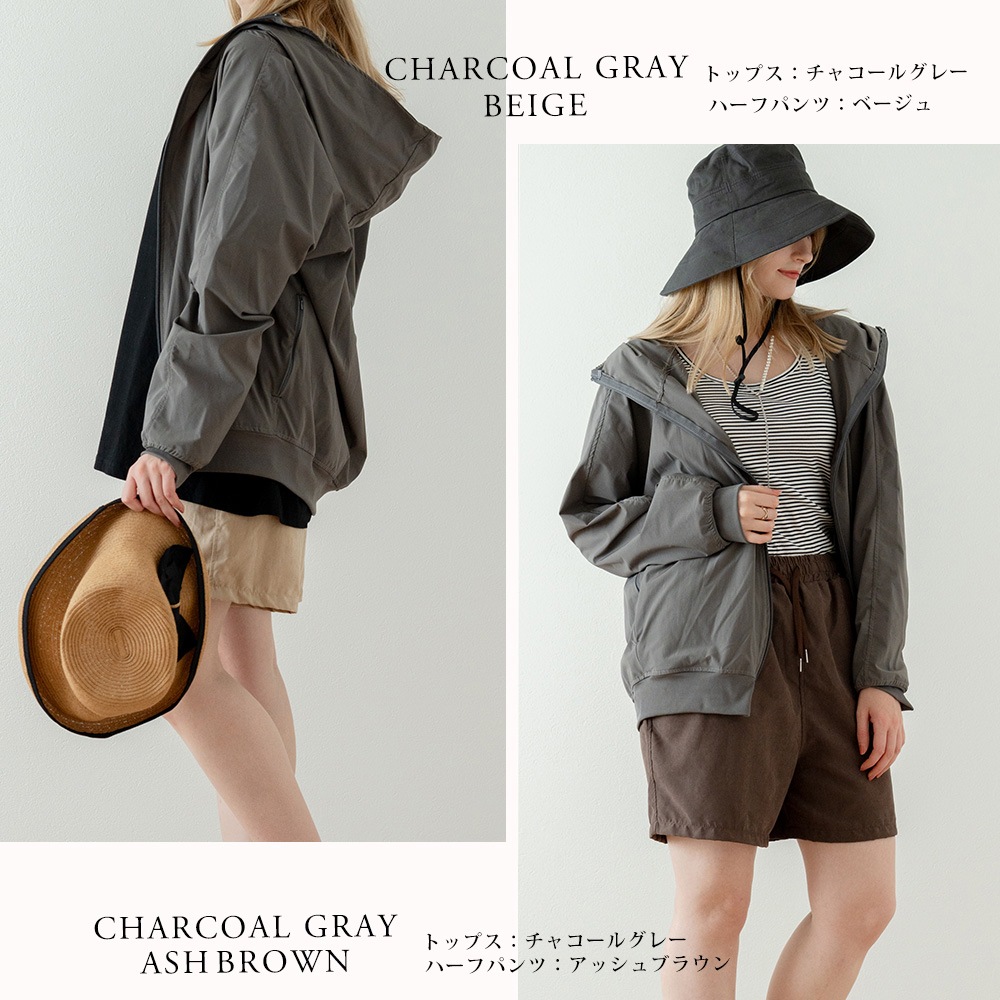 ラッシュガード 3点セット レディース  パーカー上下セット 水陸両用 水着体型カバー用 カバーアップ ピクニック 紫外線対策 おしゃれセットアップ 海 海水浴 ライブ フェス キャンプ 無地 日焼け防止 女性 大人 ママ 露出控えめ 30代 40代