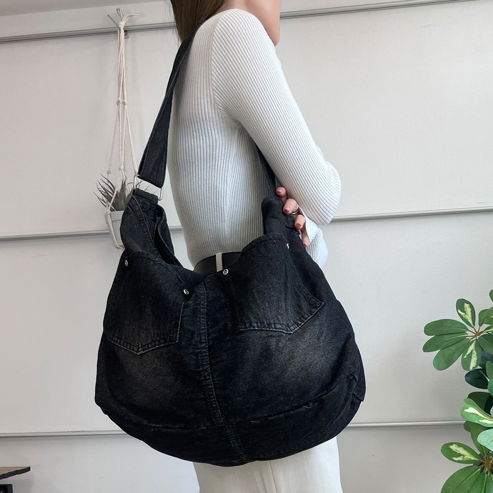 2025-2026AW新作【クーポンで35％OFF】DEVICE ウォッシュ デニム ショルダーバッグ レディース メンズ デニム ショルダー バッグ 肩掛け 斜めがけバッグ ワンショルダー 軽量 大きめ A4 通勤 通学 おしゃれ 大人A4 大容量 鞄 かばん 人気 ブランド軽い 高校生 ママ