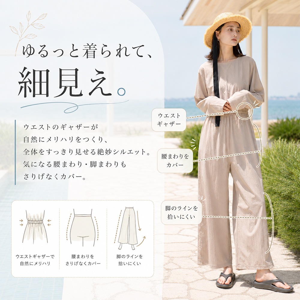 【期間限定50％OFF】DEVICE＋ ラッシュガード オールインワン