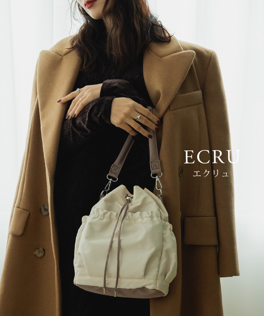 【クーポン利用で45％OFF】【新色グレー追加】★雑誌掲載されました★2way  ドロストバッグ レディース ハンドバッグ リュック ショルダーバッグ 軽量 バッグ 通勤 通学 きれいめ カジュアル おしゃれ ポリエステル 巾着バッグ