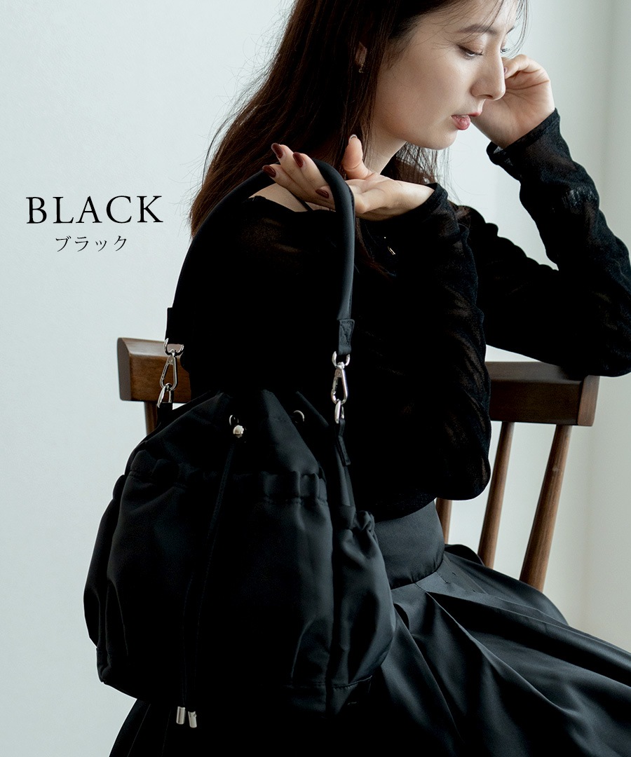 【クーポンで45％OFF】【新色グレー追加】★雑誌掲載されました★2way  ドロストバッグ レディース ハンドバッグ リュック ショルダーバッグ 軽量 バッグ 通勤 通学 きれいめ カジュアル おしゃれ ポリエステル 巾着バッグ ママバッグ 旅行 トレンド 大人女子 かわいい