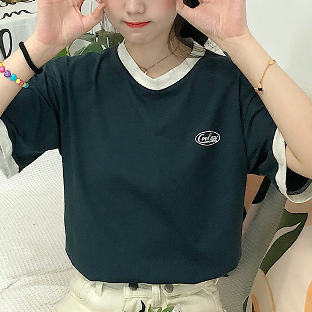 MEDM 半袖 Tシャツ ロゴプリント クルーネック 人気 男女兼用 MEDM 半袖 Tシャツ ロゴ おしゃれ カジュアル 個性的 男女兼用