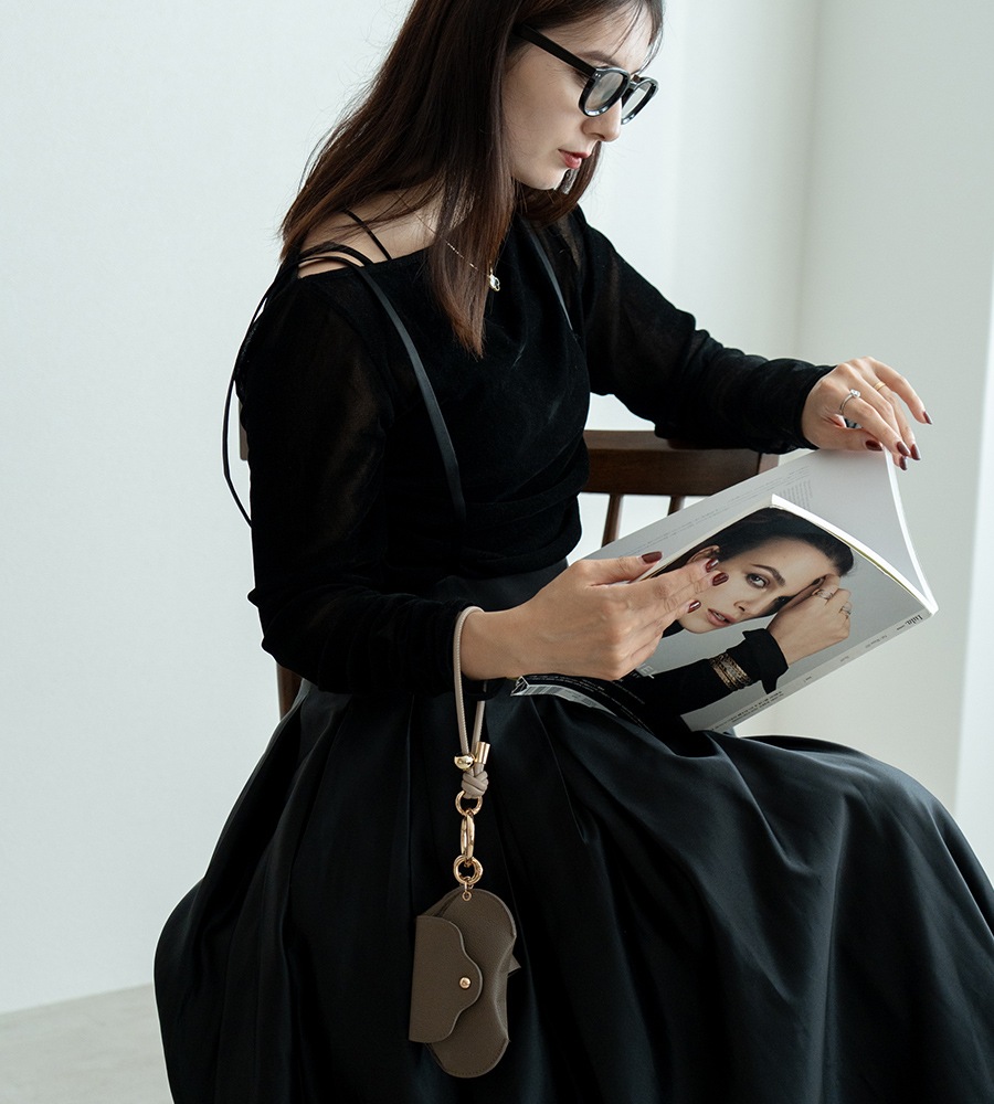 【クーポンで45％OFF】【新色グレー追加】REAIMER ティッシュケース＆眼鏡ケース ストラップ 3点セット スマホストラップ ポケットティッシュケース メガネケース ポケットティッシュカバー おしゃれ フォーマル セレモニー きれいめ オケージョン 女子会 通勤 ブランド【REAIMER/リエメ】